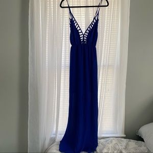 Colbalt blue maxi dress